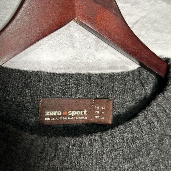 Mens Zara sport wool sweater - Picture 2 of 3